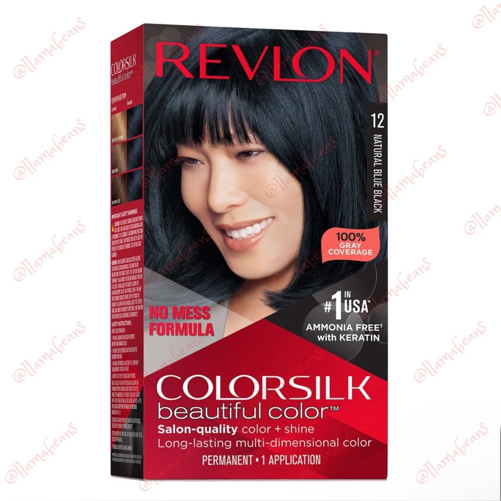 Revlon | ColorSilk Hair Color Dye (12 Blue Black